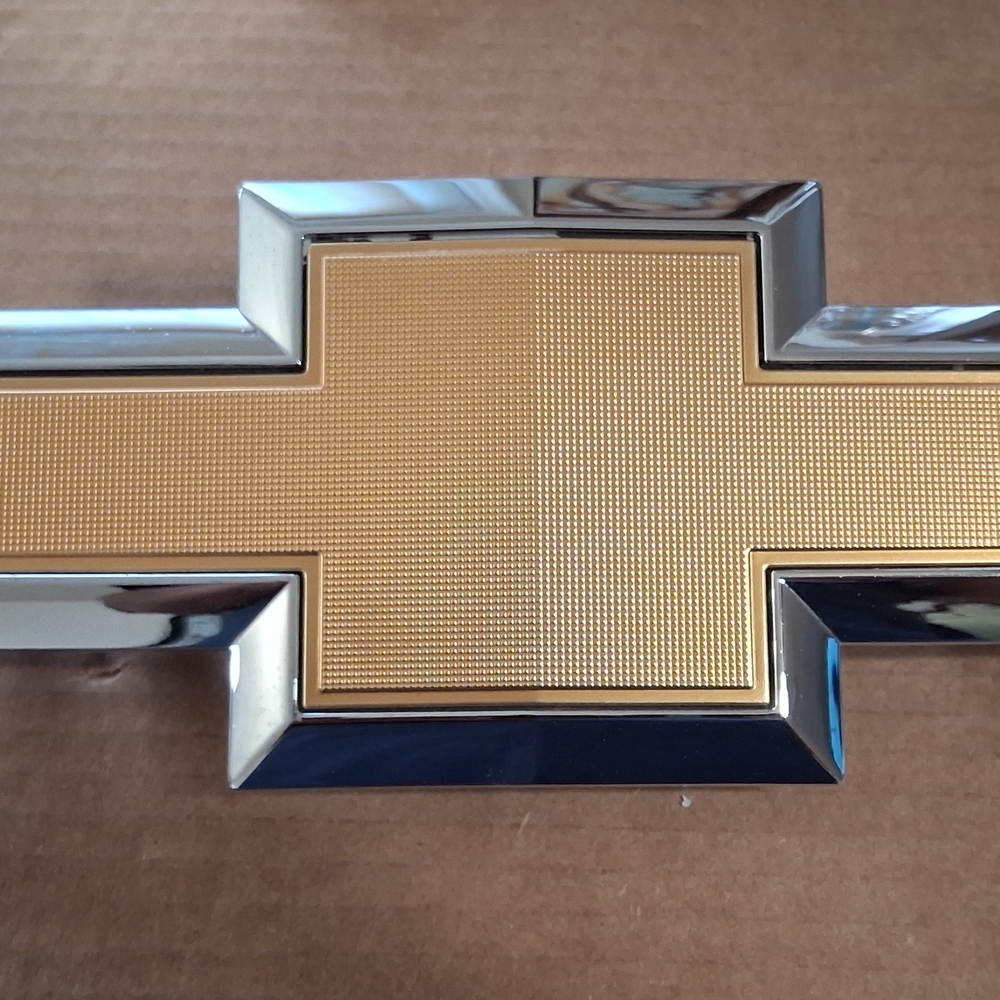 2016-2018 Chevrolet Silverado 1500 Gold Bowtie Emblem - Chrome and Gold Accent